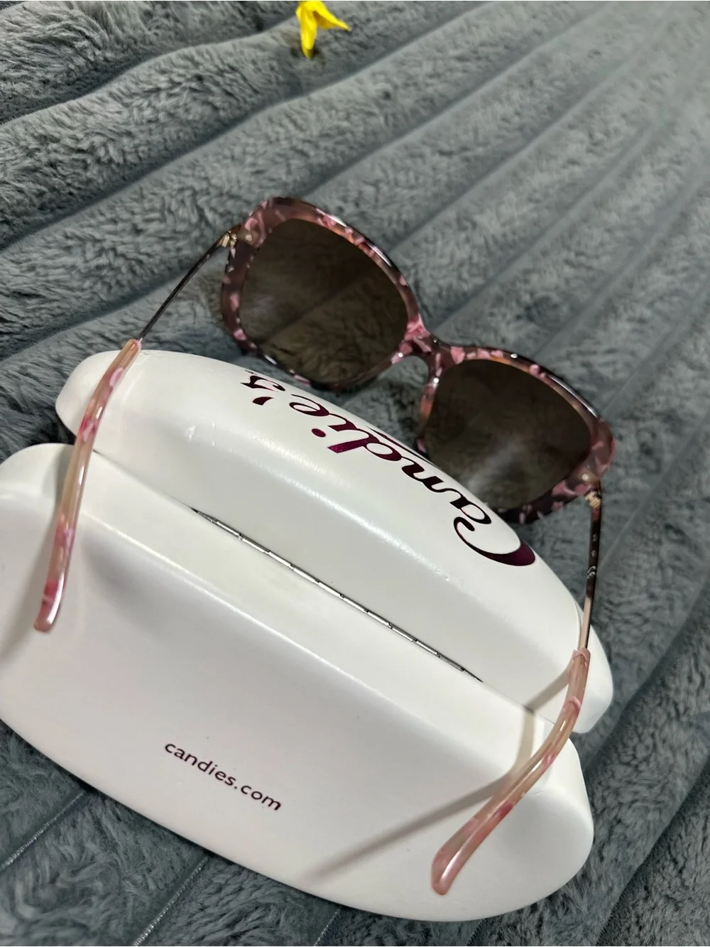 Candie's Pink Tortoise Cat-Eye Sunglasses